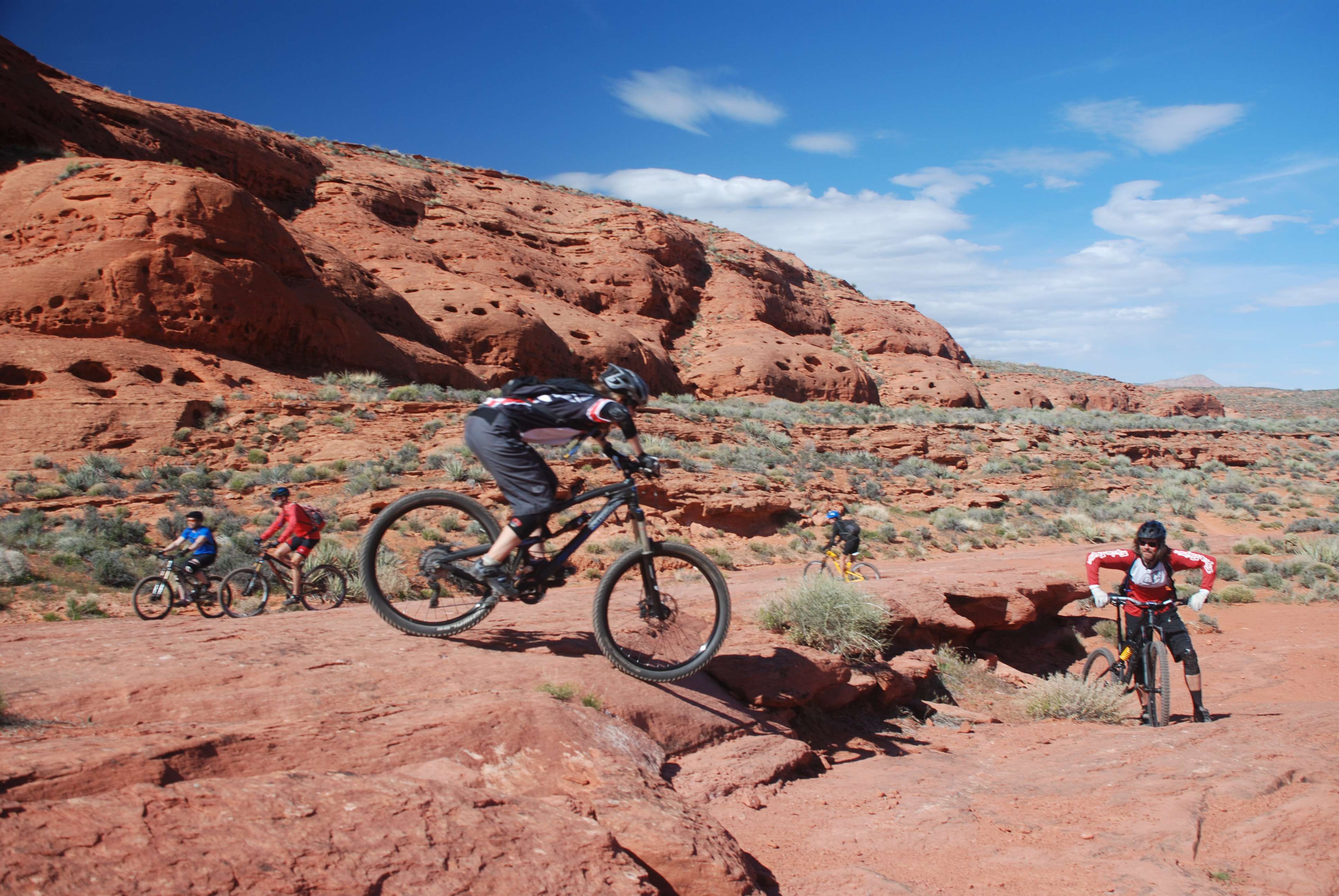 putting back wheel on mountain bike