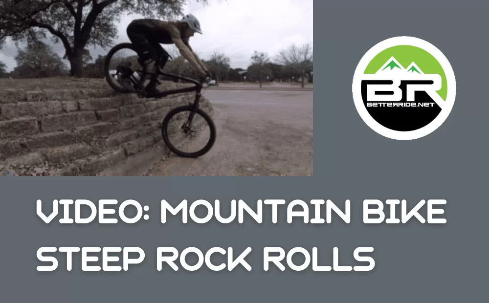 Mountain Bike Steep Rock Rolls