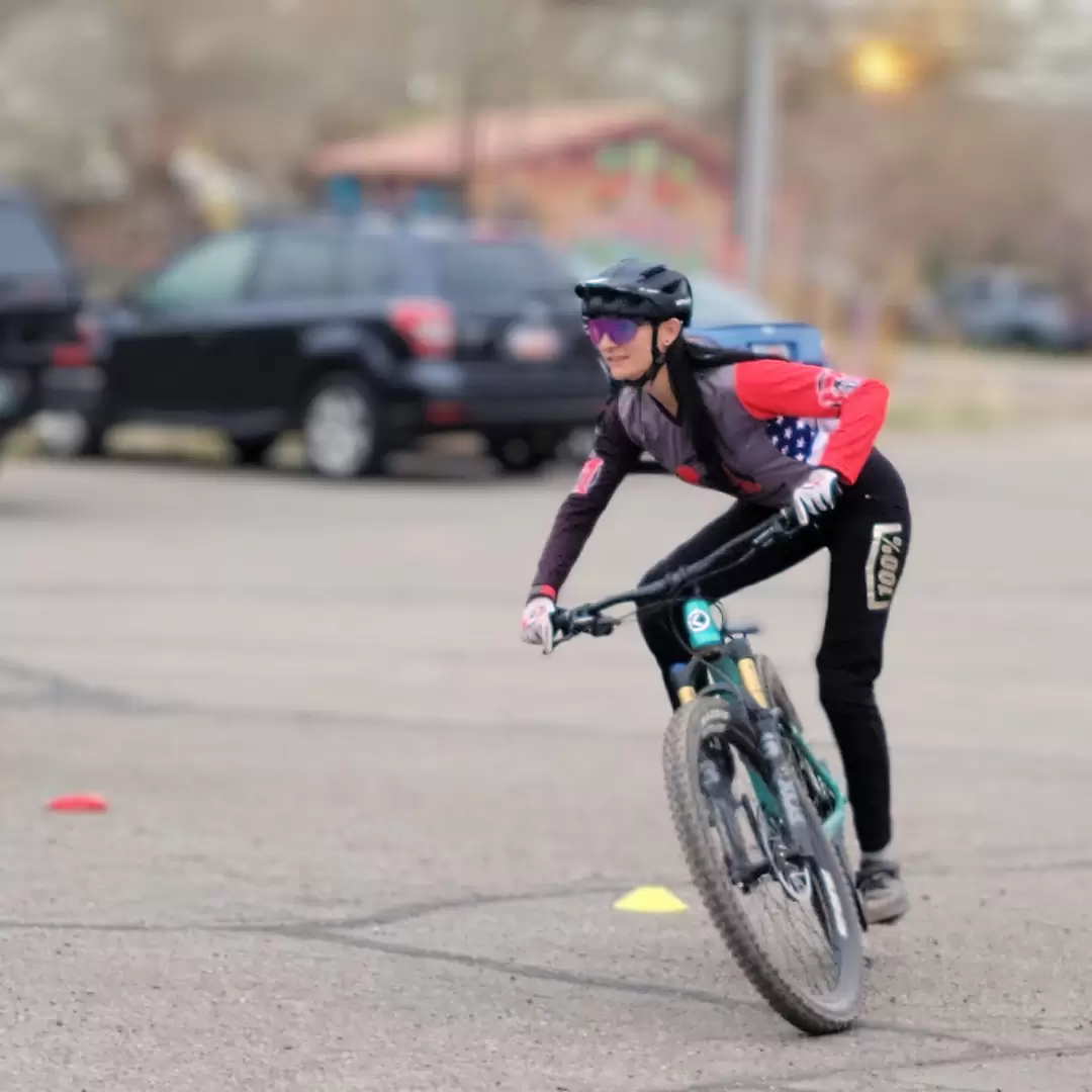 Female student cornering